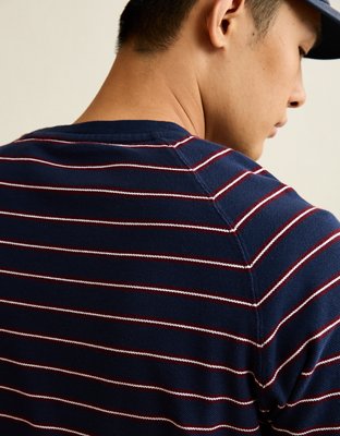 Мужские футболки American Eagle AE Boxy Long-Sleeve Pique T-Shirt — фото 7