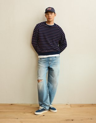 Мужские футболки American Eagle AE Boxy Long-Sleeve Pique T-Shirt — фото 3