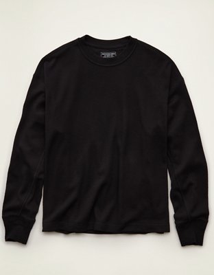 AE Boxy Fit Garment-Washed Thermal Shirt