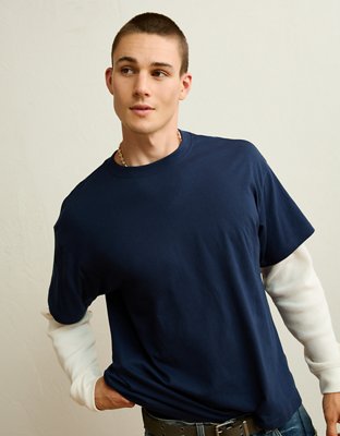 AE Boxy Fit Layered T-Shirt
