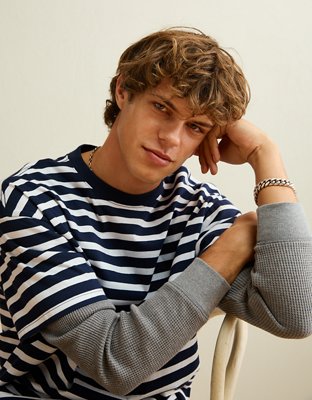 AE Boxy Fit Layered T-Shirt