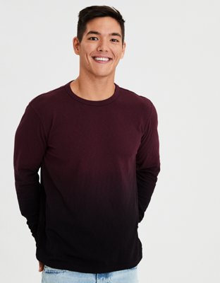 Shoptagr Ae Long Sleeve Dip Dye T Shirt By American Eagle