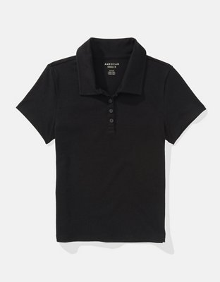 Женские рубашки American Eagle AE Cropped Polo Shirt — фото 3