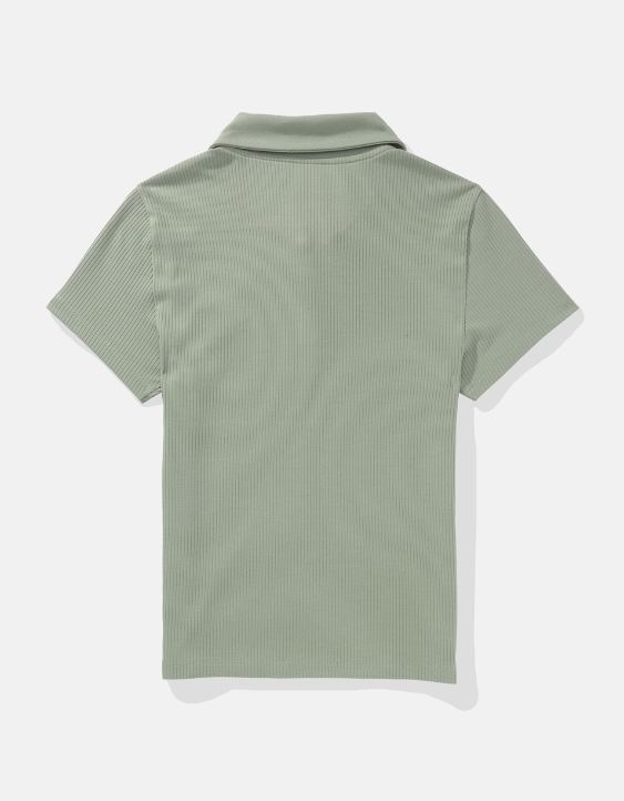 AE Cropped Polo Shirt