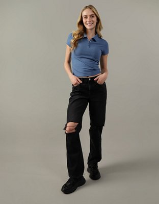 AE Cropped Polo Shirt