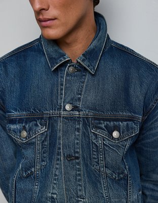 AE77 Premium Denim Trucker Jacket