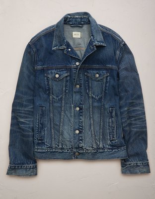 AE77 Premium Denim Trucker Jacket