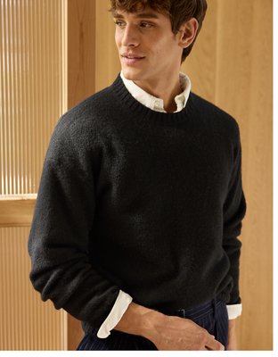AE77 Premium Alpaca-Blend Sweater