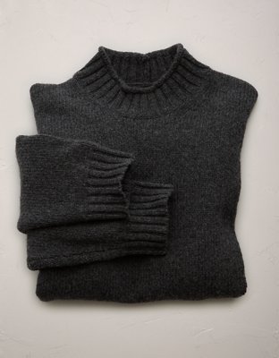 AE77 Premium Wool-Blend Roll Neck Sweater