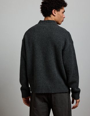 AE77 Premium Wool-Blend Roll Neck Sweater