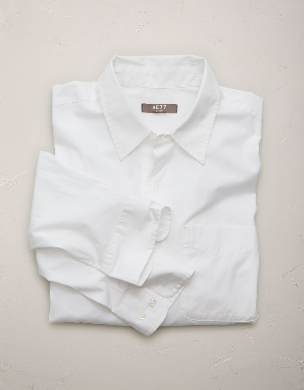 AE77 Premium Relaxed Striped Poplin Button-Up Shirt - image 4