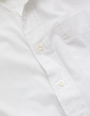 AE77 Premium Relaxed Striped Poplin Button-Up Shirt