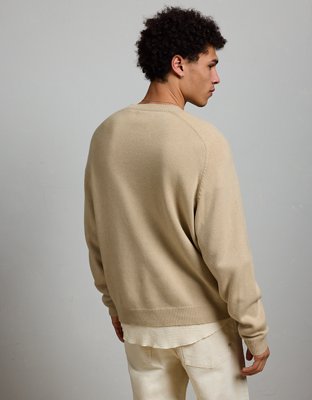 AE77 Premium Cashmere-Blend Crew Neck Sweater