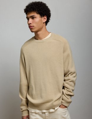 AE77 Premium Cashmere-Blend Crew Neck Sweater