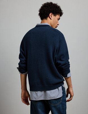 AE77 Premium Cashmere-Blend Crew Neck Sweater