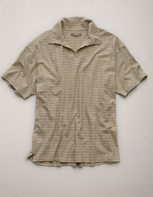 AE77 Premium Linen-Blend Polo Shirt