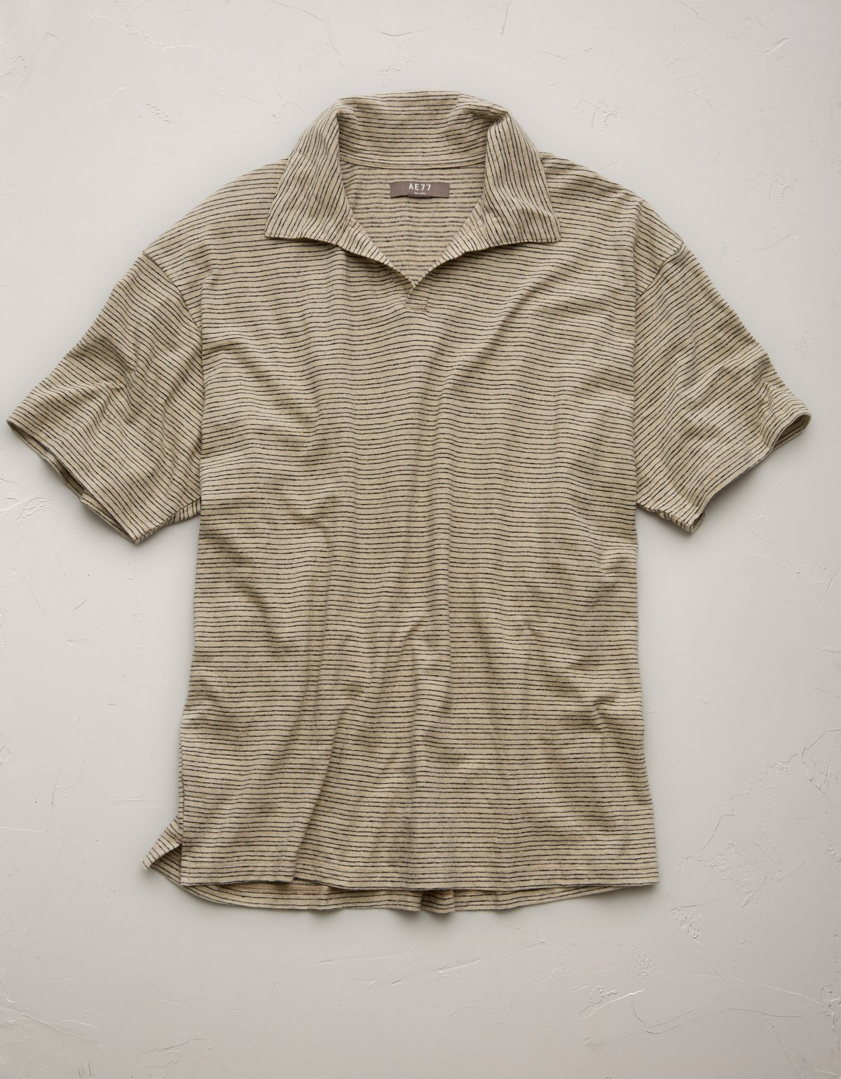 AE77 Premium Linen-Blend Polo Shirt - image 3