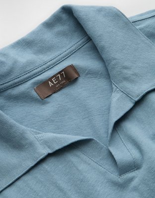 AE77 Premium Linen-Blend Polo Shirt