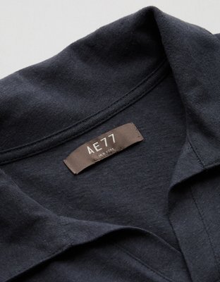AE77 Premium Linen-Blend Polo Shirt