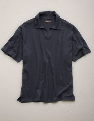 AE77 Premium Linen-Blend Polo Shirt