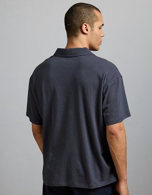 AE77 Premium Linen-Blend Polo Shirt
