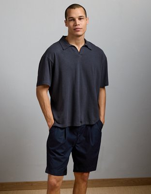 AE77 Premium Linen-Blend Polo Shirt