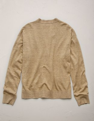 Cardigan en lin haut de gamme AE77