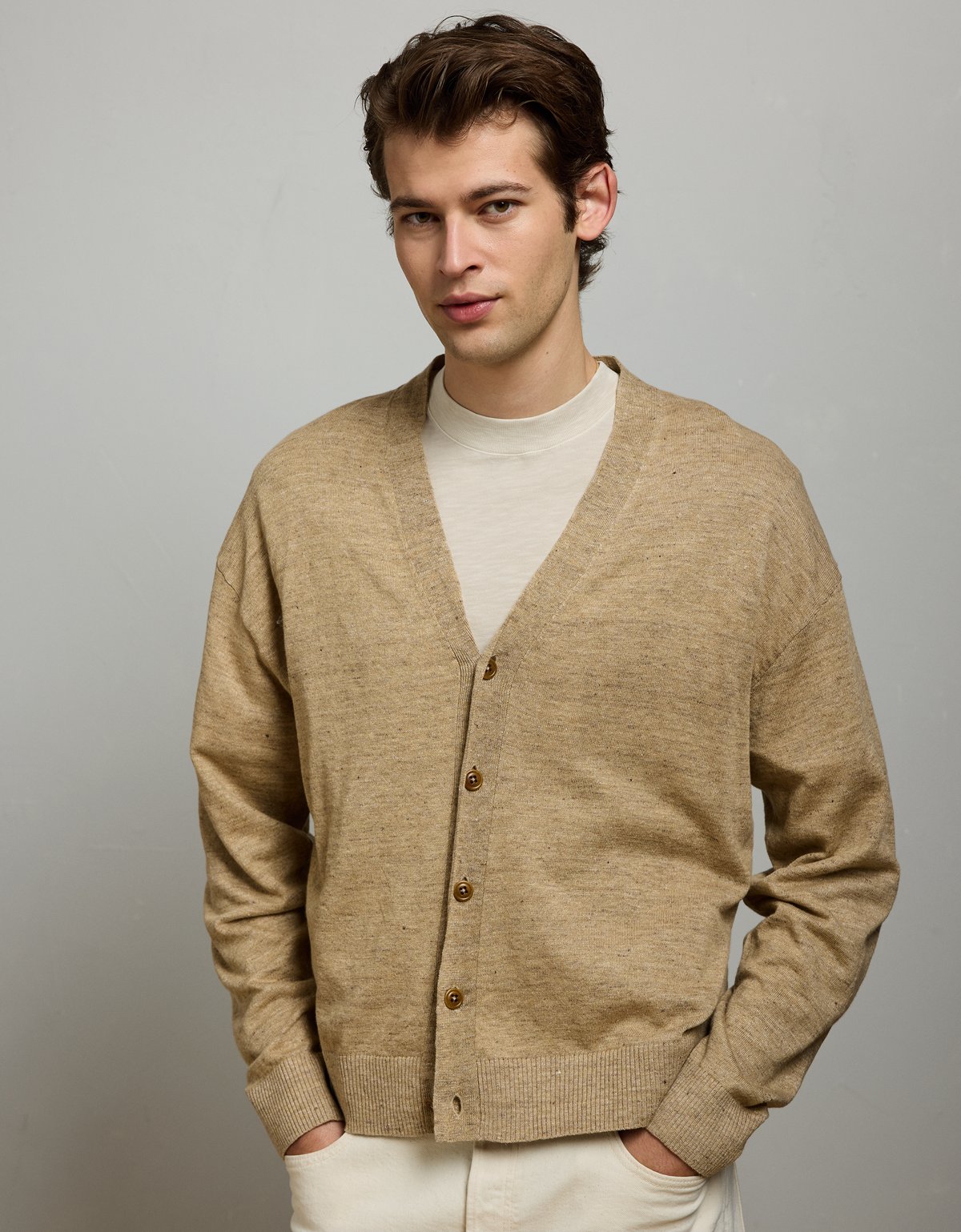 AE77 Premium Linen Cardigan - image 2