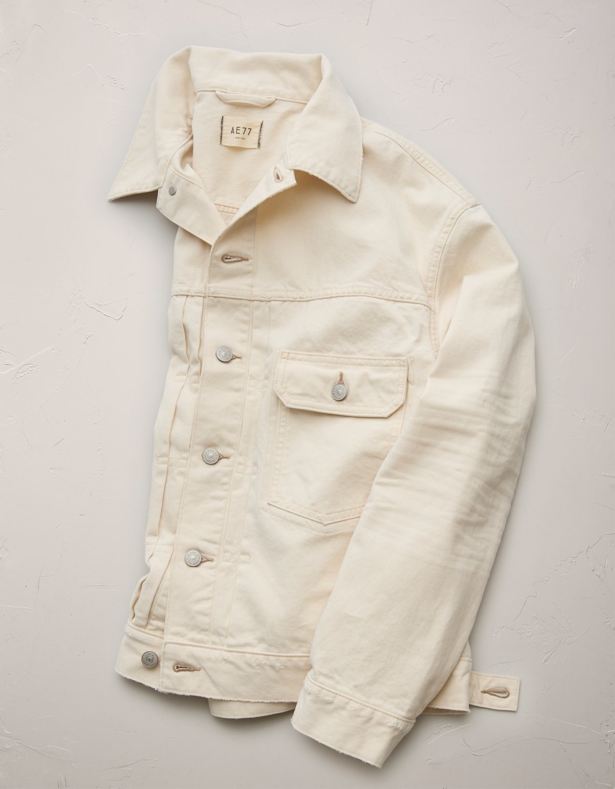 AE77 Premium Slim Fit Denim Trucker Jacket - image 4