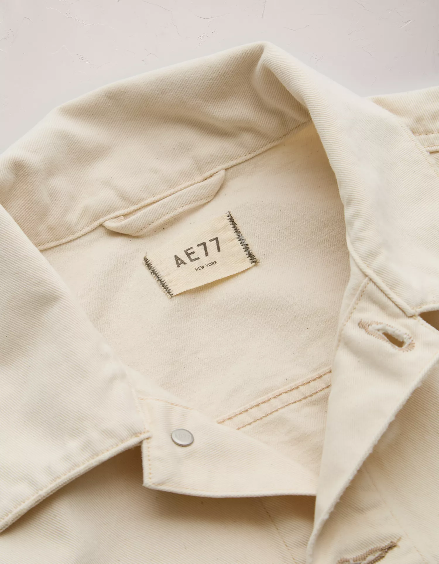 AE77 Premium Slim Fit Denim Trucker Jacket - thumbnail 6