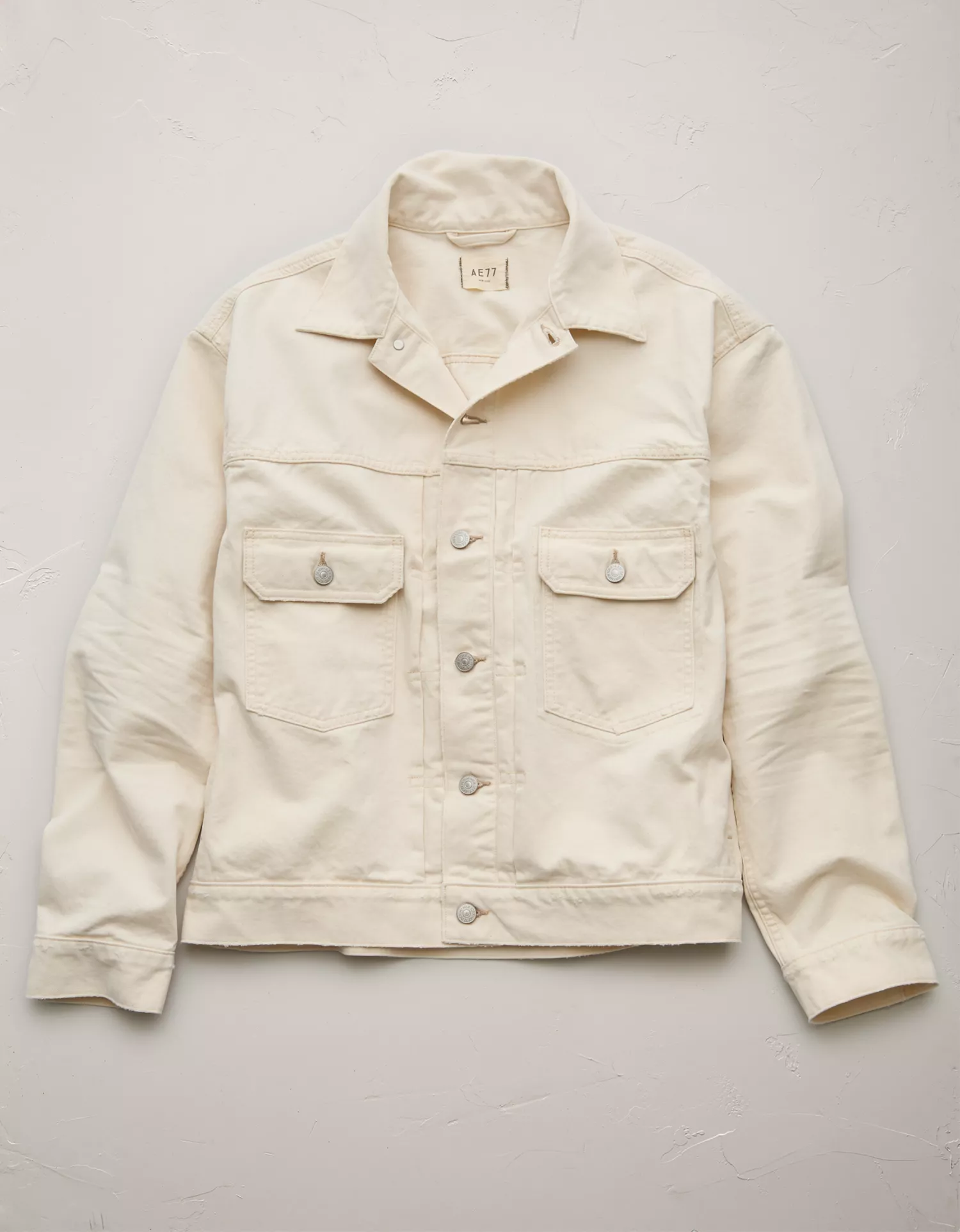 AE77 Premium Slim Fit Denim Trucker Jacket - thumbnail 3