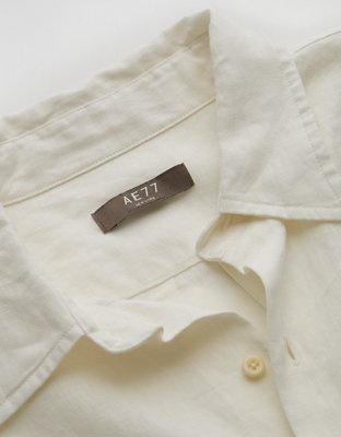 AE77 Premium Relaxed Linen Button-Up Shirt