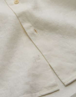AE77 Premium Relaxed Linen Button-Up Shirt
