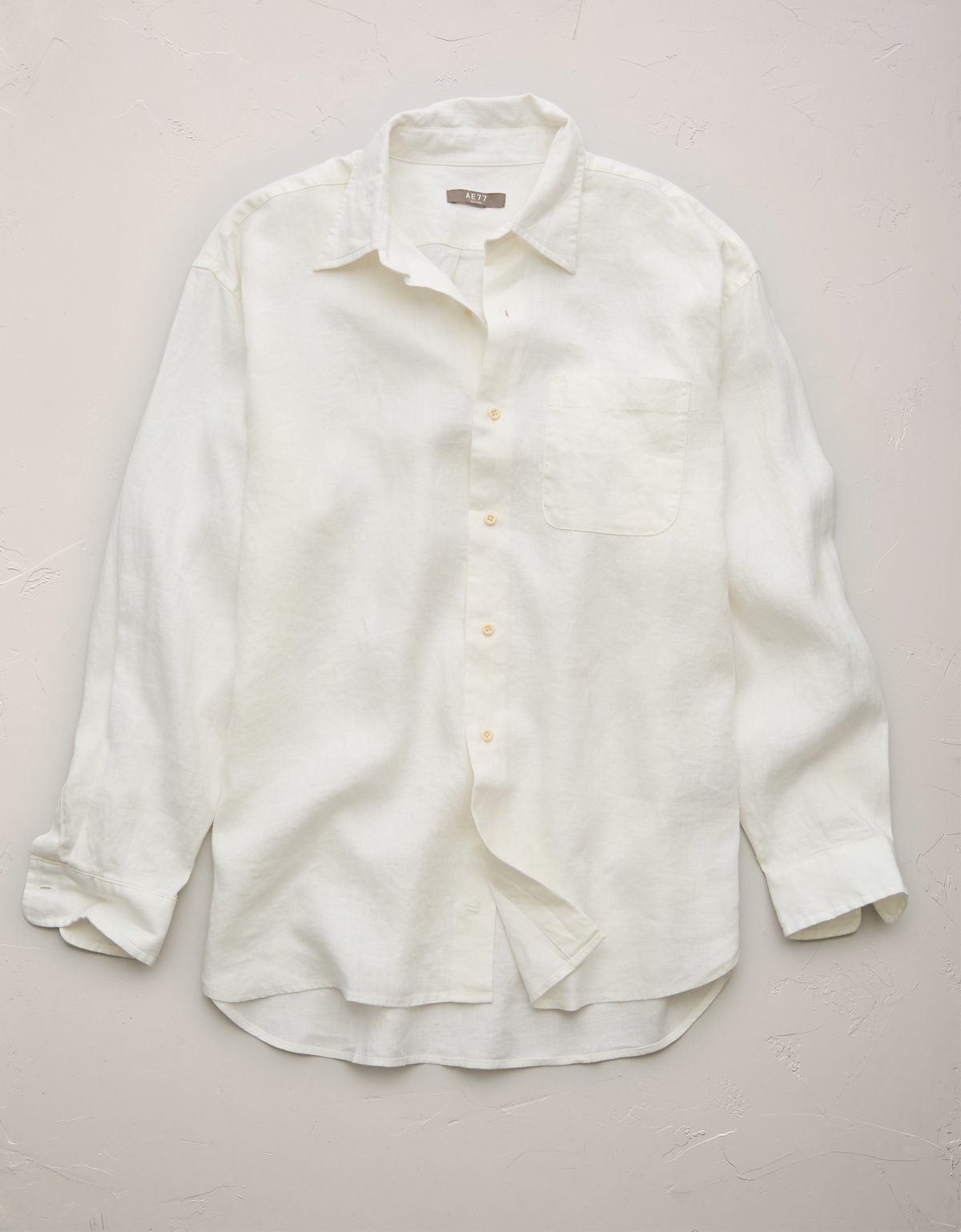 AE77 Premium Relaxed Linen Button-Up Shirt - image 3