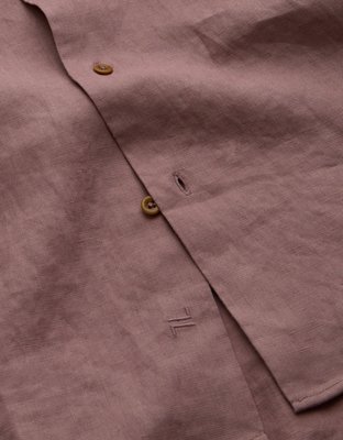Chemise boutonnée en lin décontracté haut de gamme AE77