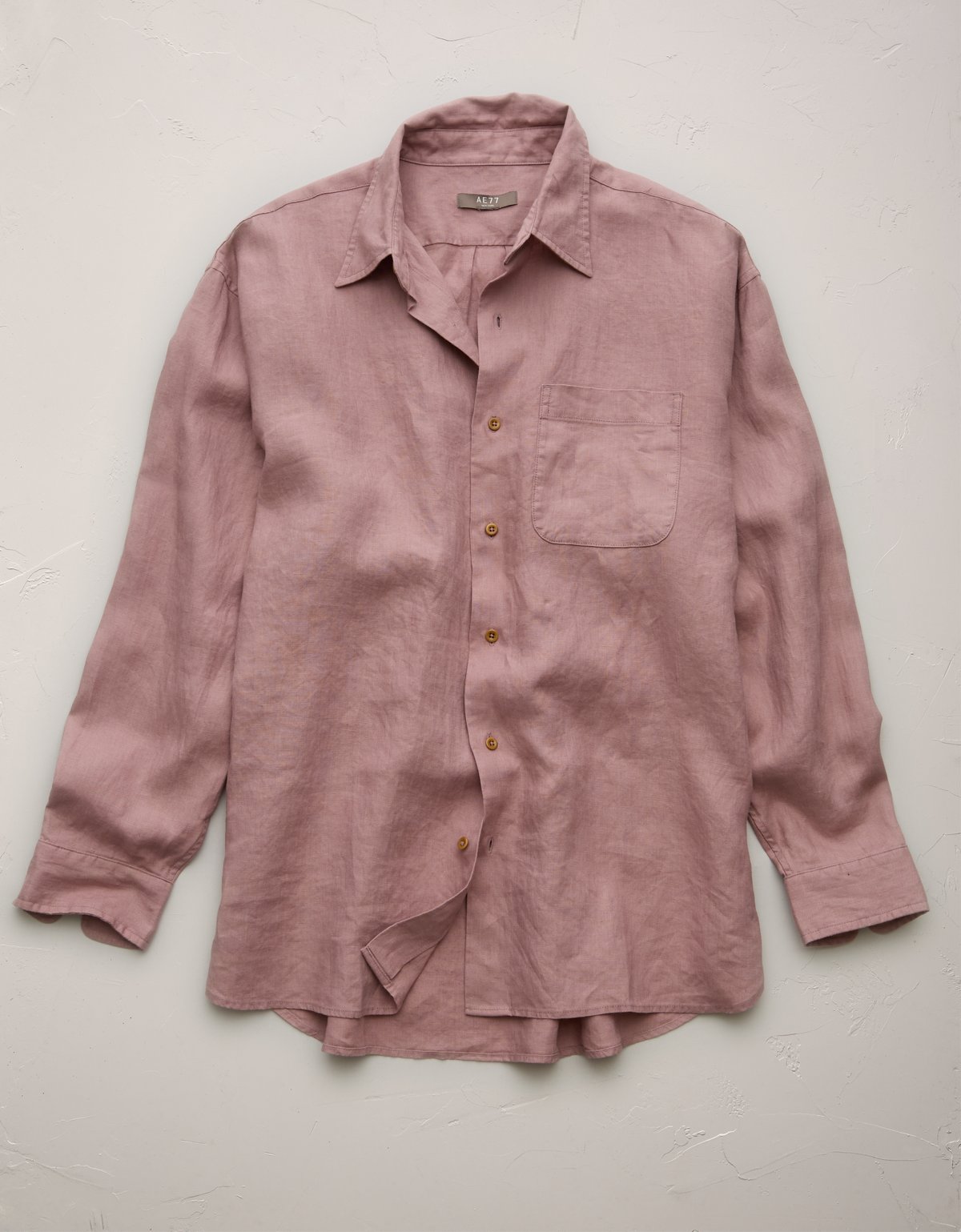 AE77 Premium Relaxed Linen Button-Up Shirt - image 3