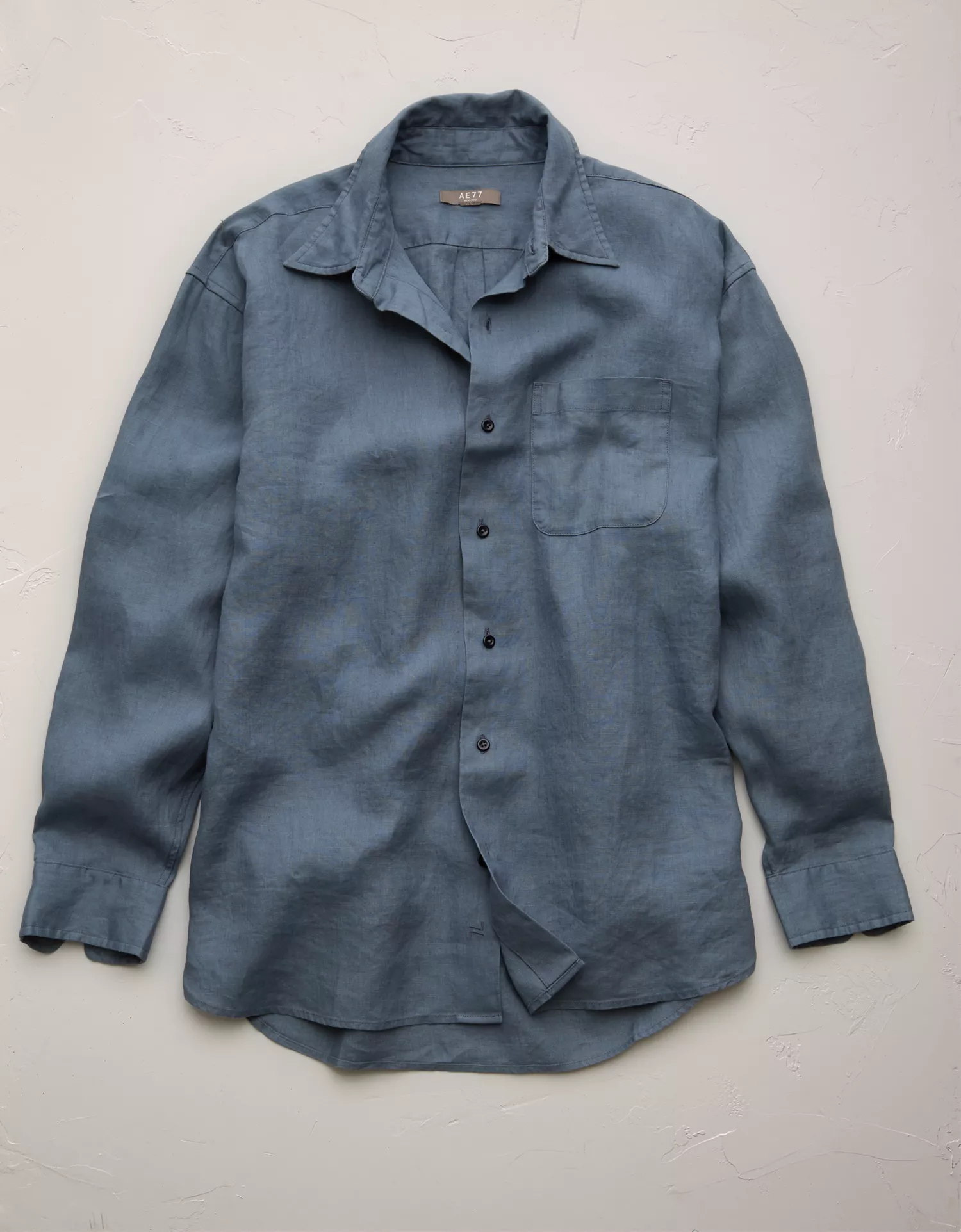 AE77 Premium Relaxed Linen Button-Up Shirt - thumbnail 10