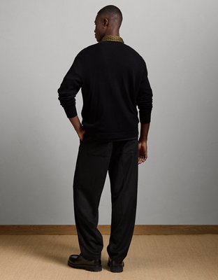 Мужской свитер American Eagle AE77 Premium Merino Wool, цвет: Чёрный — фото 2
