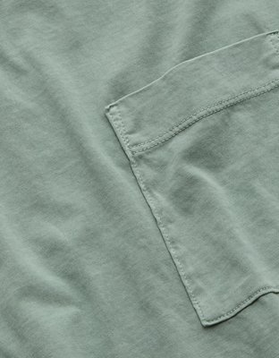 Мужская футболка American Eagle AE77 Premium Military Pocket, цвет: Синий — фото 4