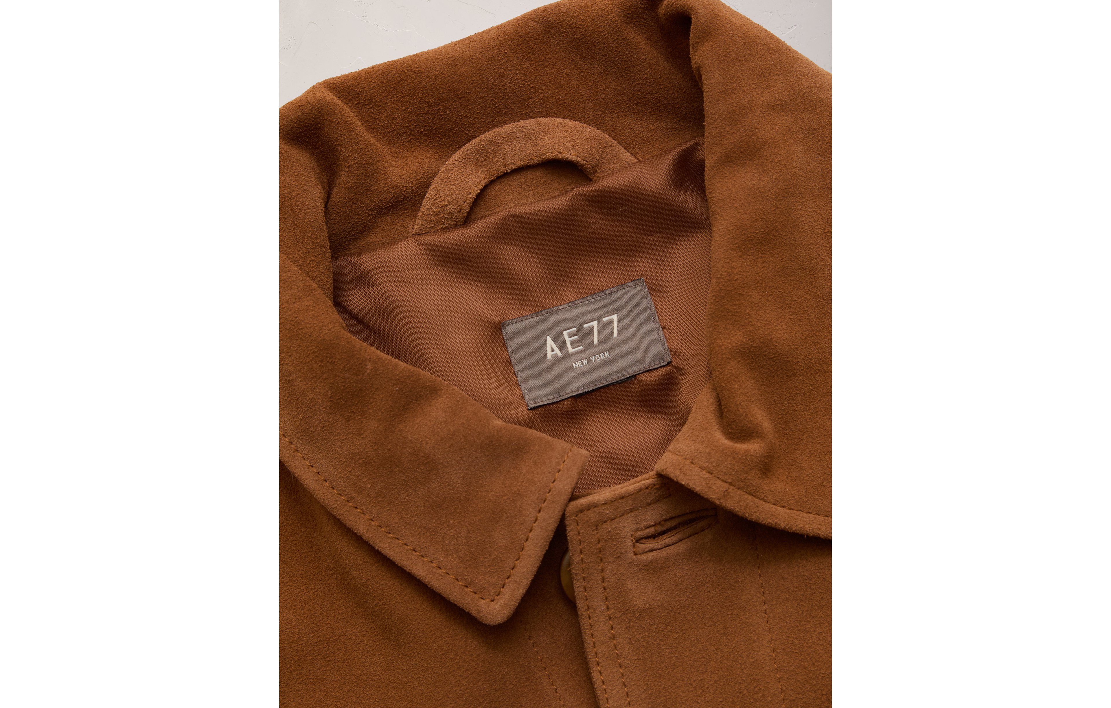 AE77 Suede Trucker Jacket