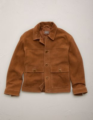 AE77 Suede Trucker Jacket
