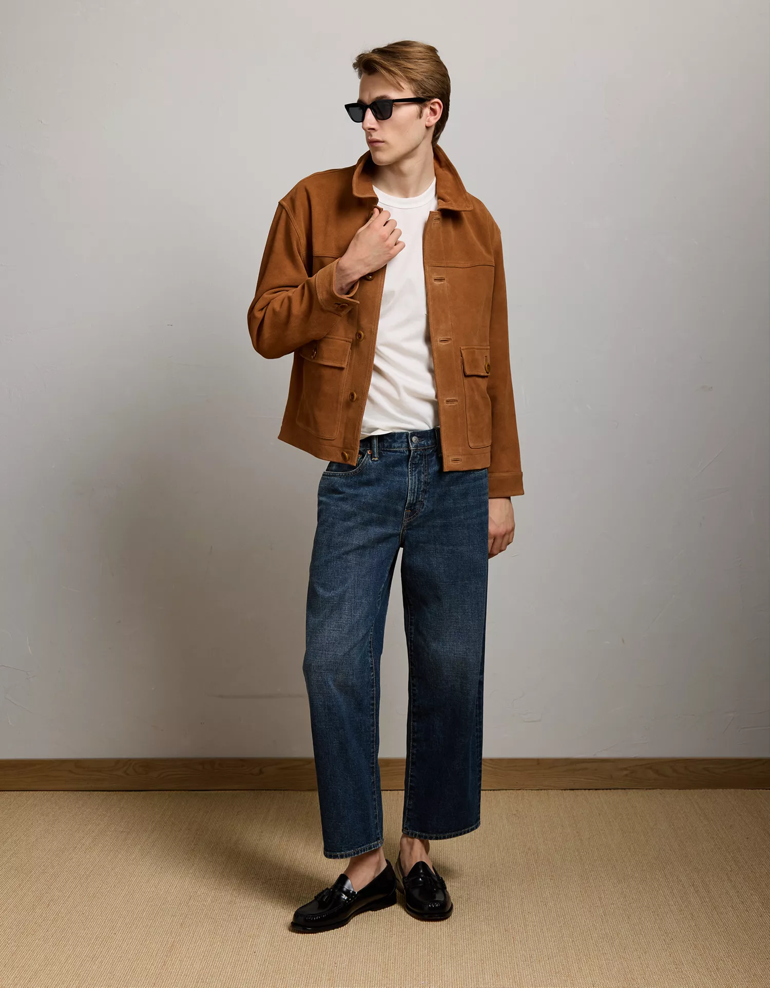 AE77 Suede Trucker Jacket - thumbnail 9