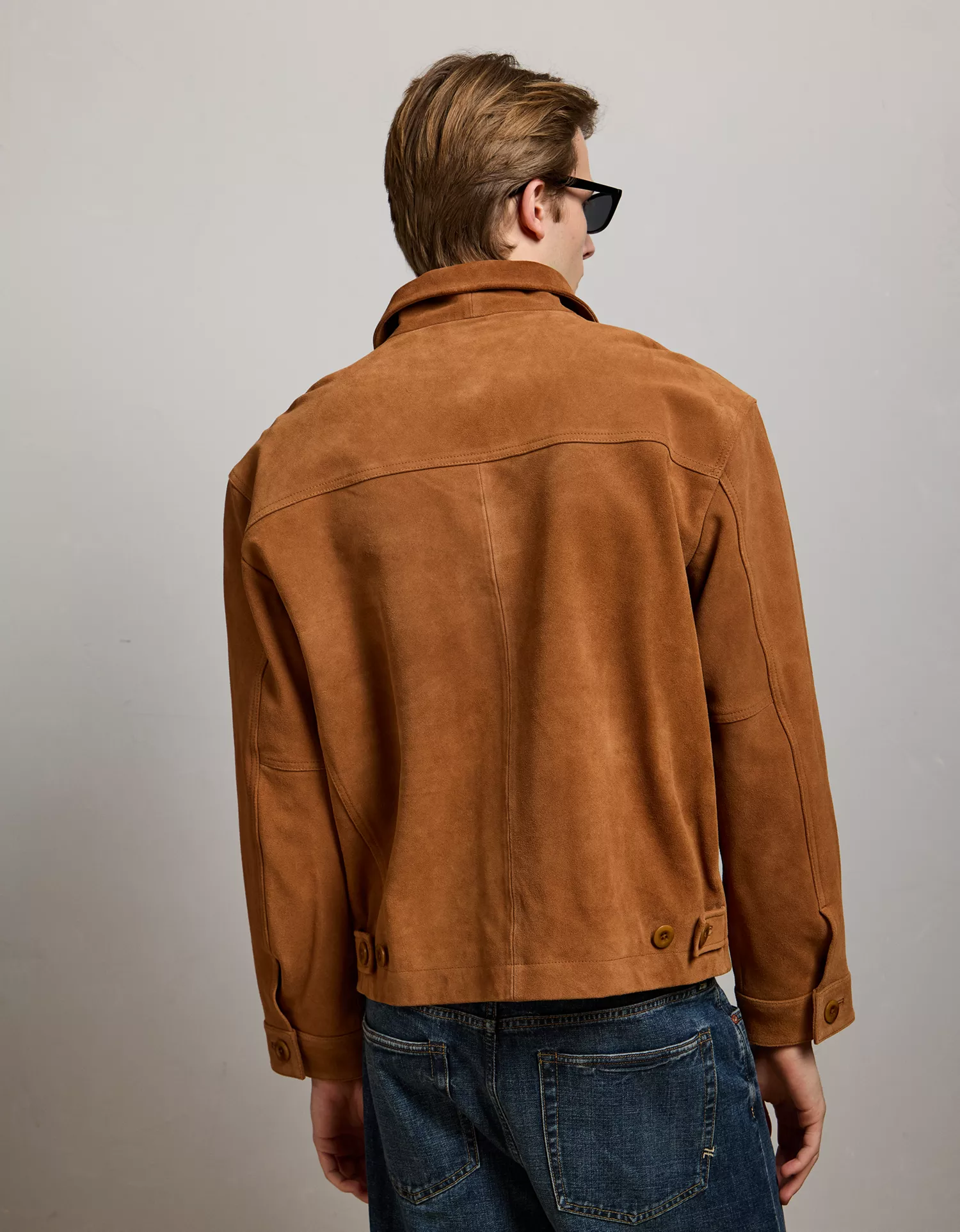 AE77 Suede Trucker Jacket - thumbnail 2
