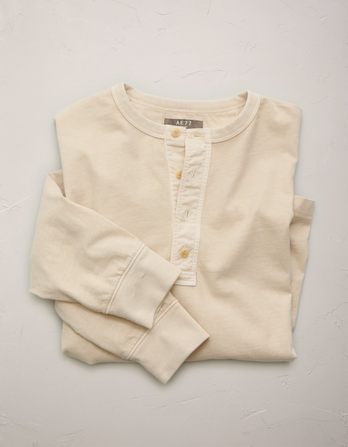 AE77 Long-Sleeve Surplus Henley Shirt - image 4