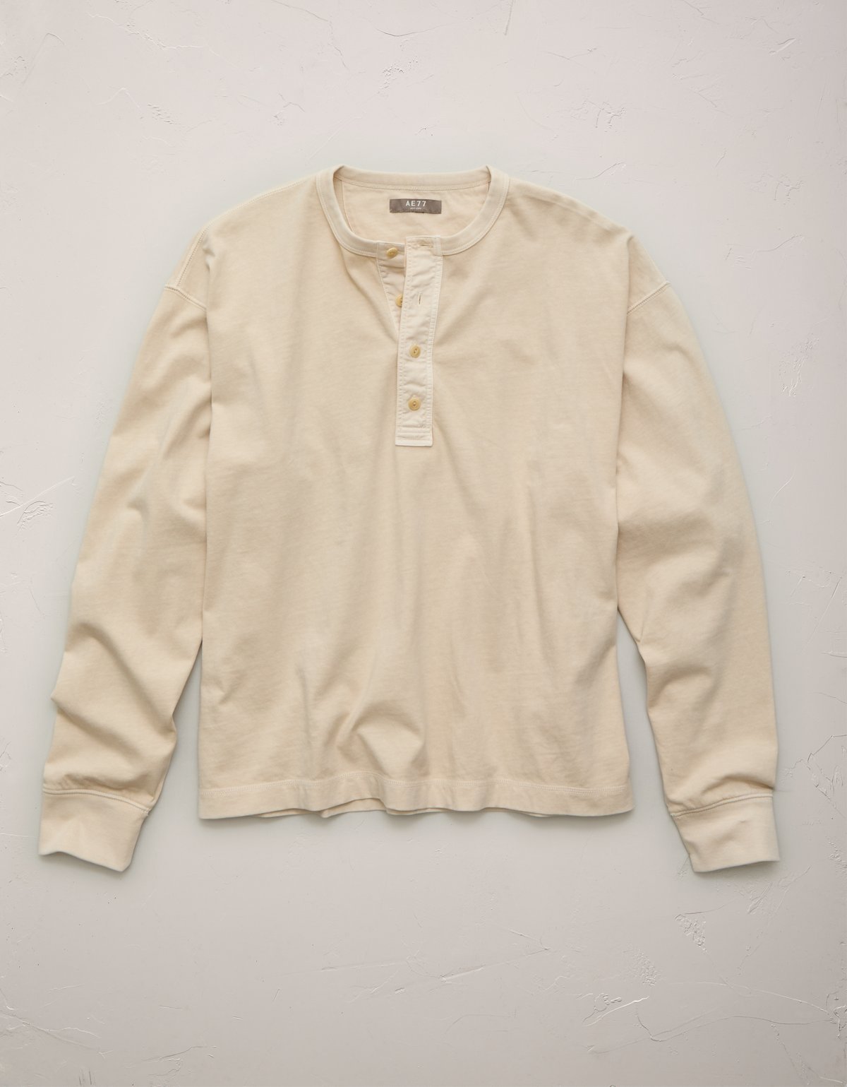 AE77 Long-Sleeve Surplus Henley Shirt - image 3