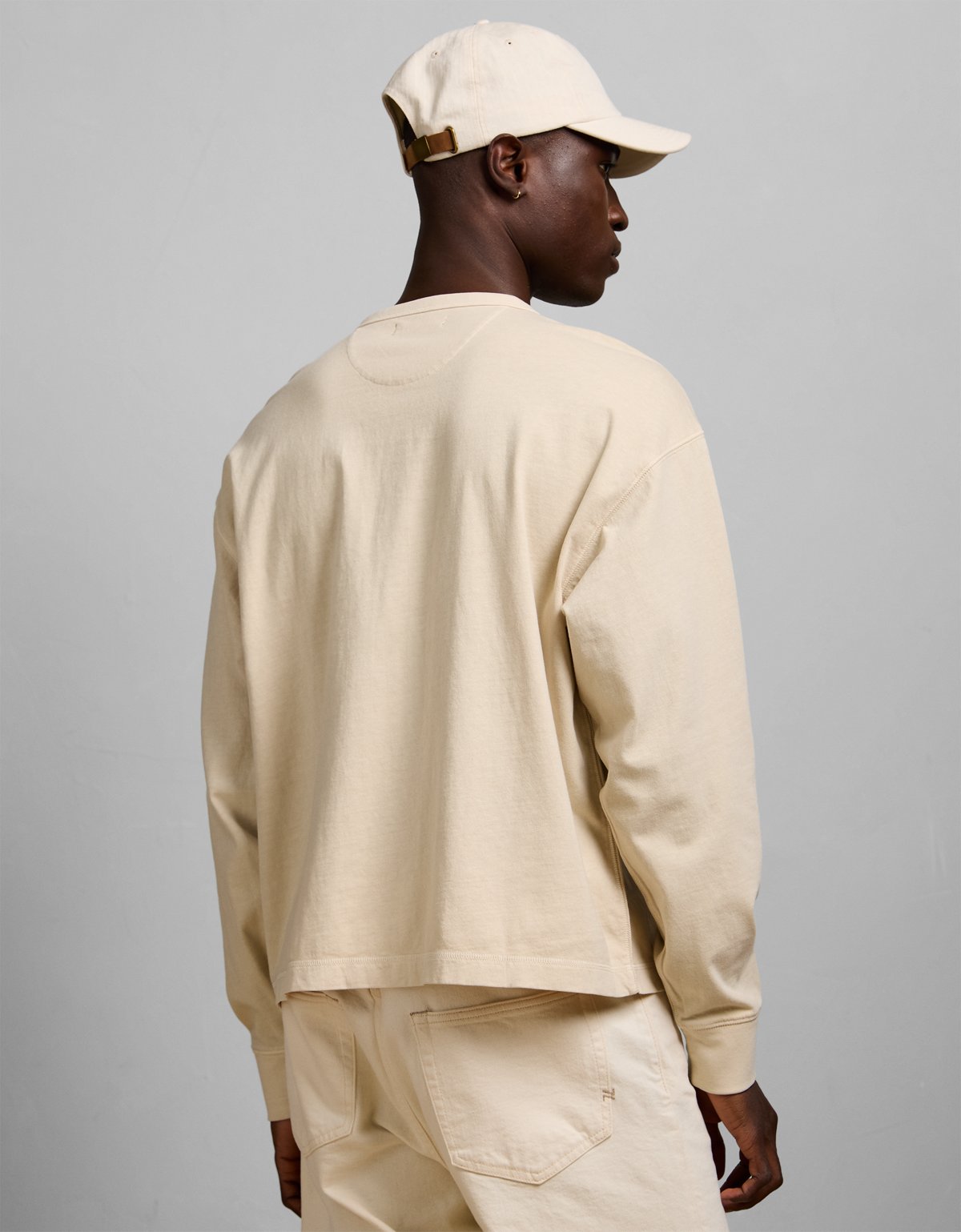 AE77 Long-Sleeve Surplus Henley Shirt - image 2