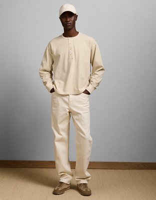 AE77 Long-Sleeve Surplus Henley Shirt