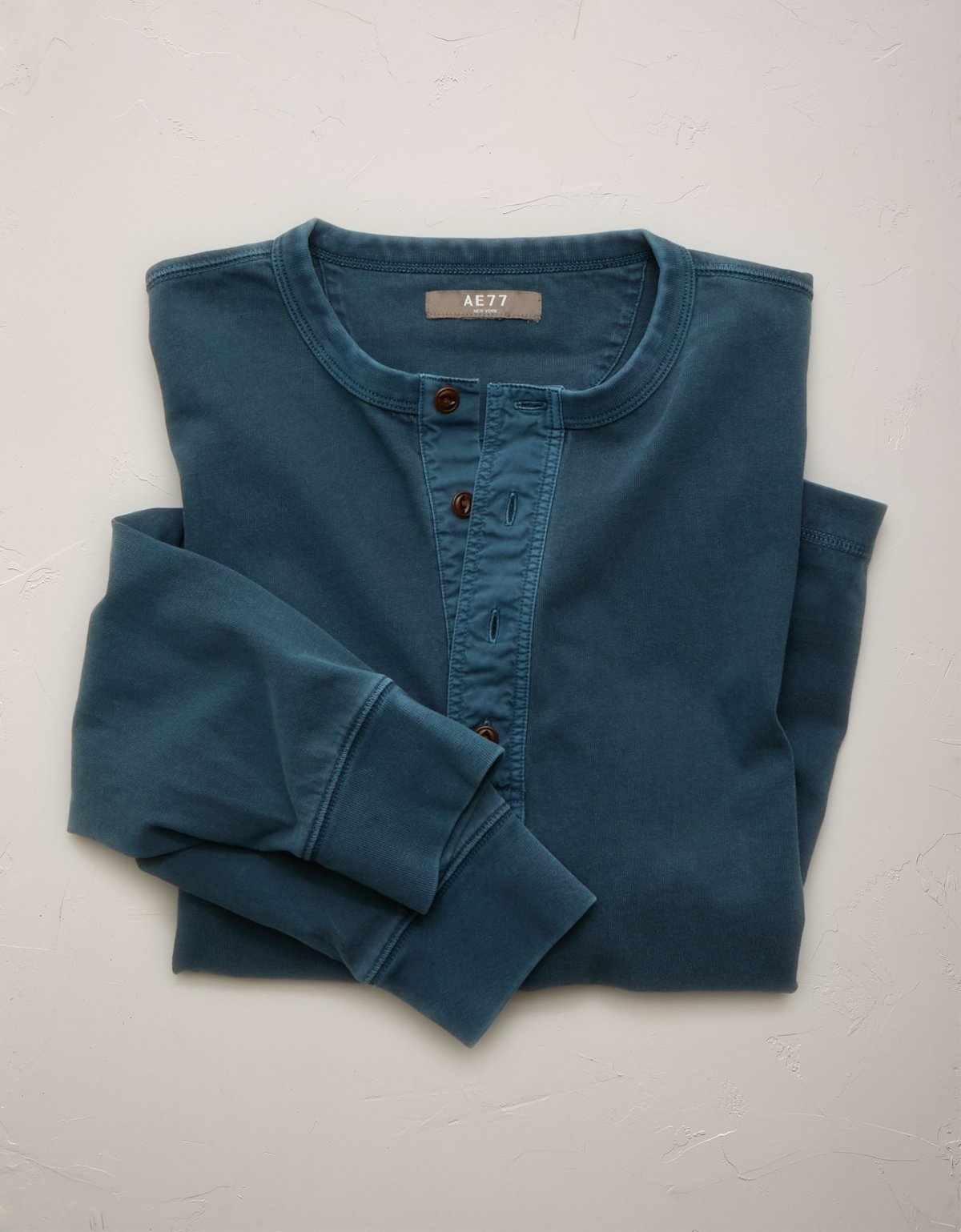 AE77 Long-Sleeve Surplus Henley Shirt - image 4
