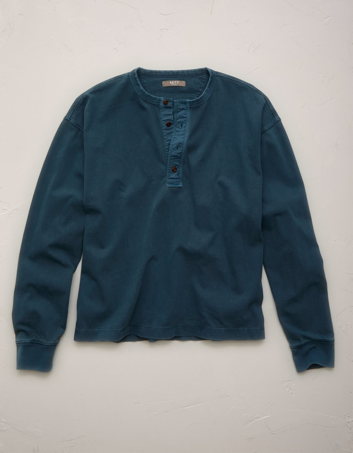 AE77 Long-Sleeve Surplus Henley Shirt - image 3