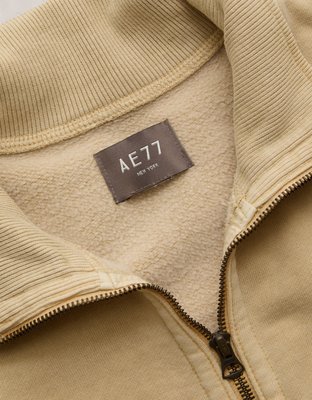Мужская толстовка American Eagle AE77 Quarter-Zip Fleece, цвет: Светлый коричневый — фото 6
